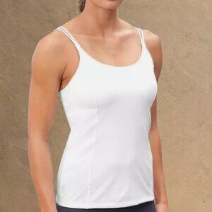Athleta WHITE Bra Cup Wild Card Tank- 34B- #903759